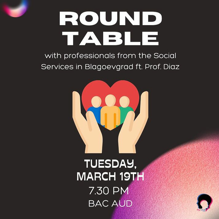 Round Table Poster, Courtesy of the Psychology Club