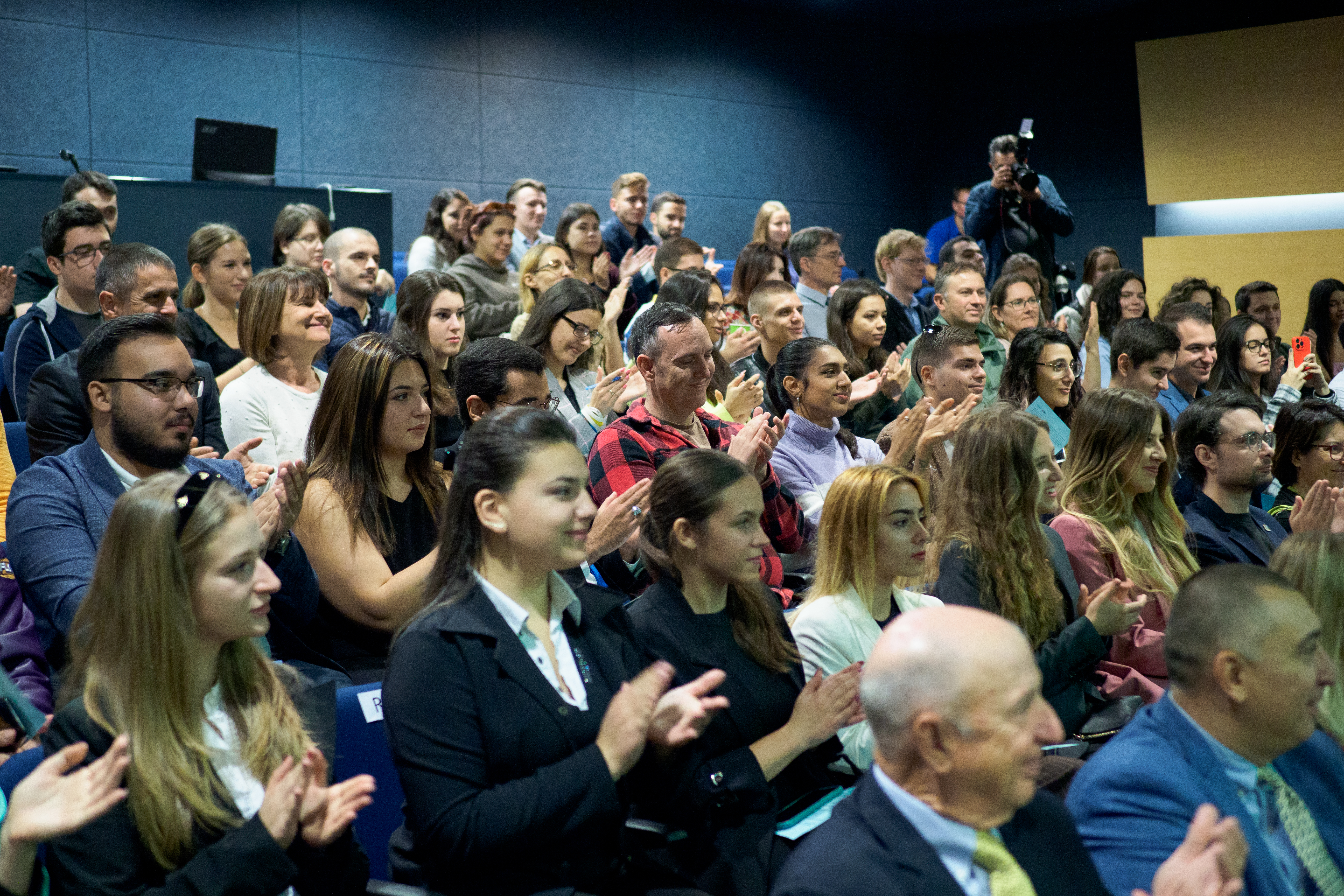 The audience at ”Andrei Delchev” Auditorium. Photo courtesy of AUBG