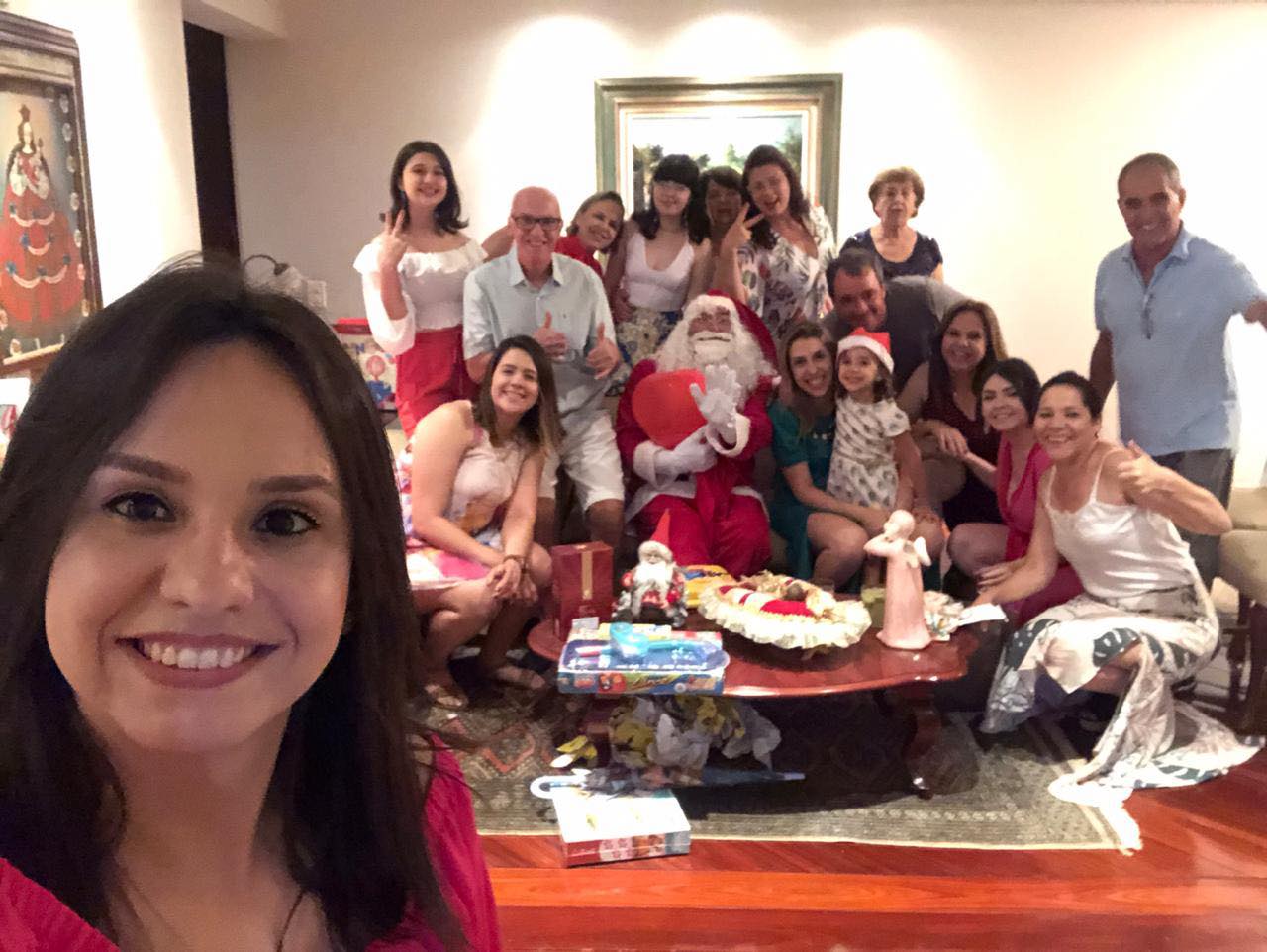 Valeria celebrating Christmas with her family. Photo courtesy of Valeria Almeida Amaral.