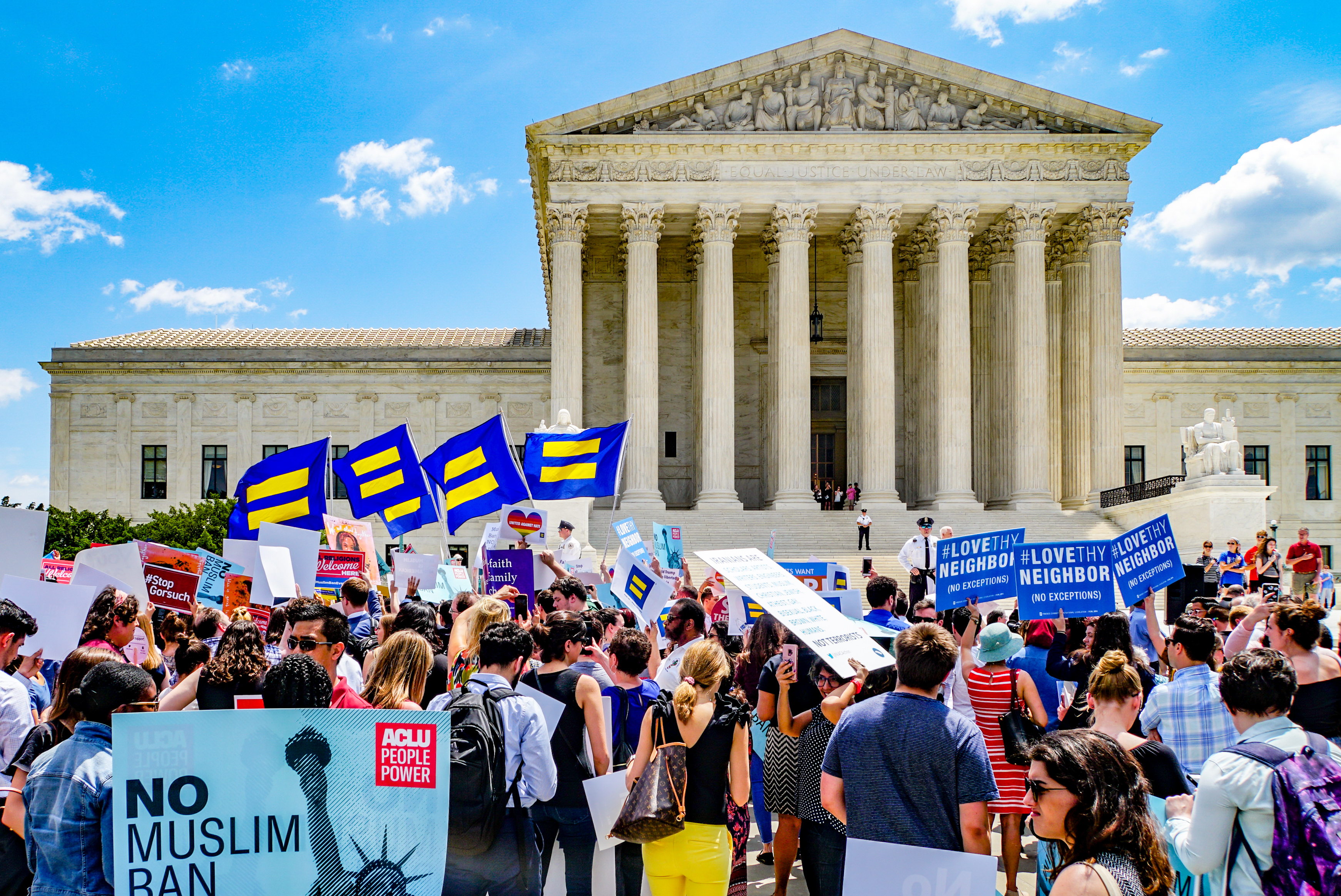 People protesting in front of the Supreme Court. Photo courtesy of Ted Eytan, Flickr.