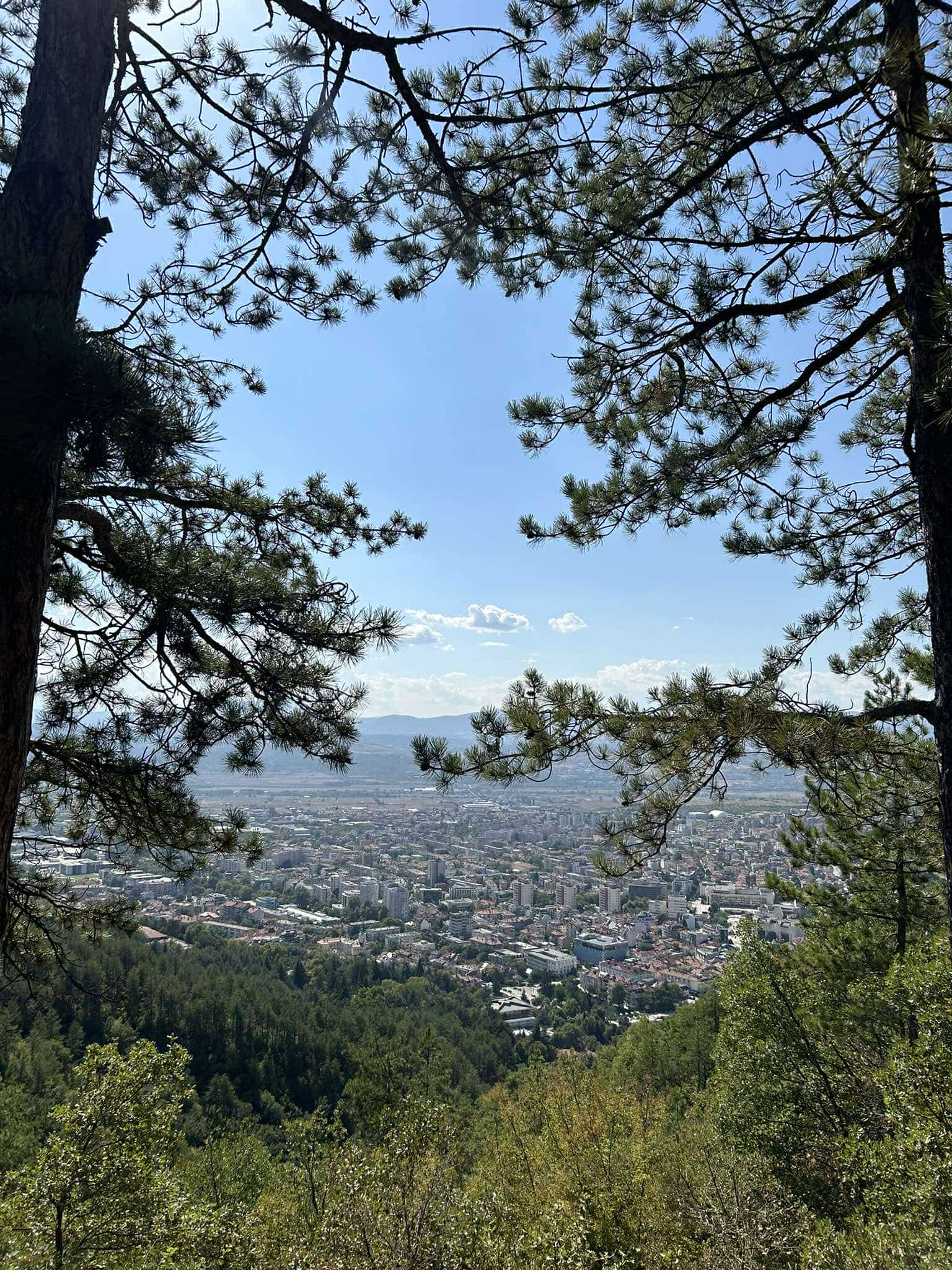 A view from the cross at the top of Blagoevgrad. Personal archive