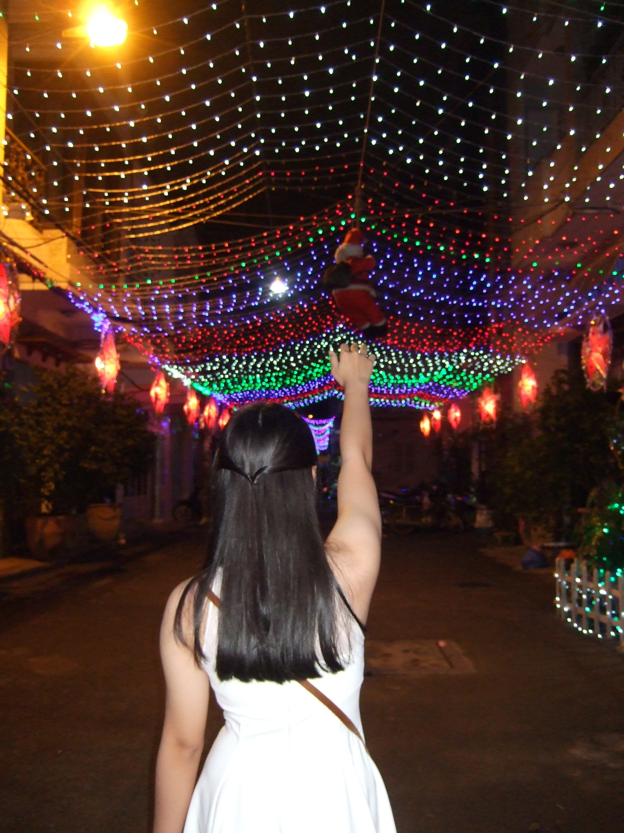 Lighting decoration in Christian neighborhoods in Vietnam. Photo courtesy of Ngan Ho.