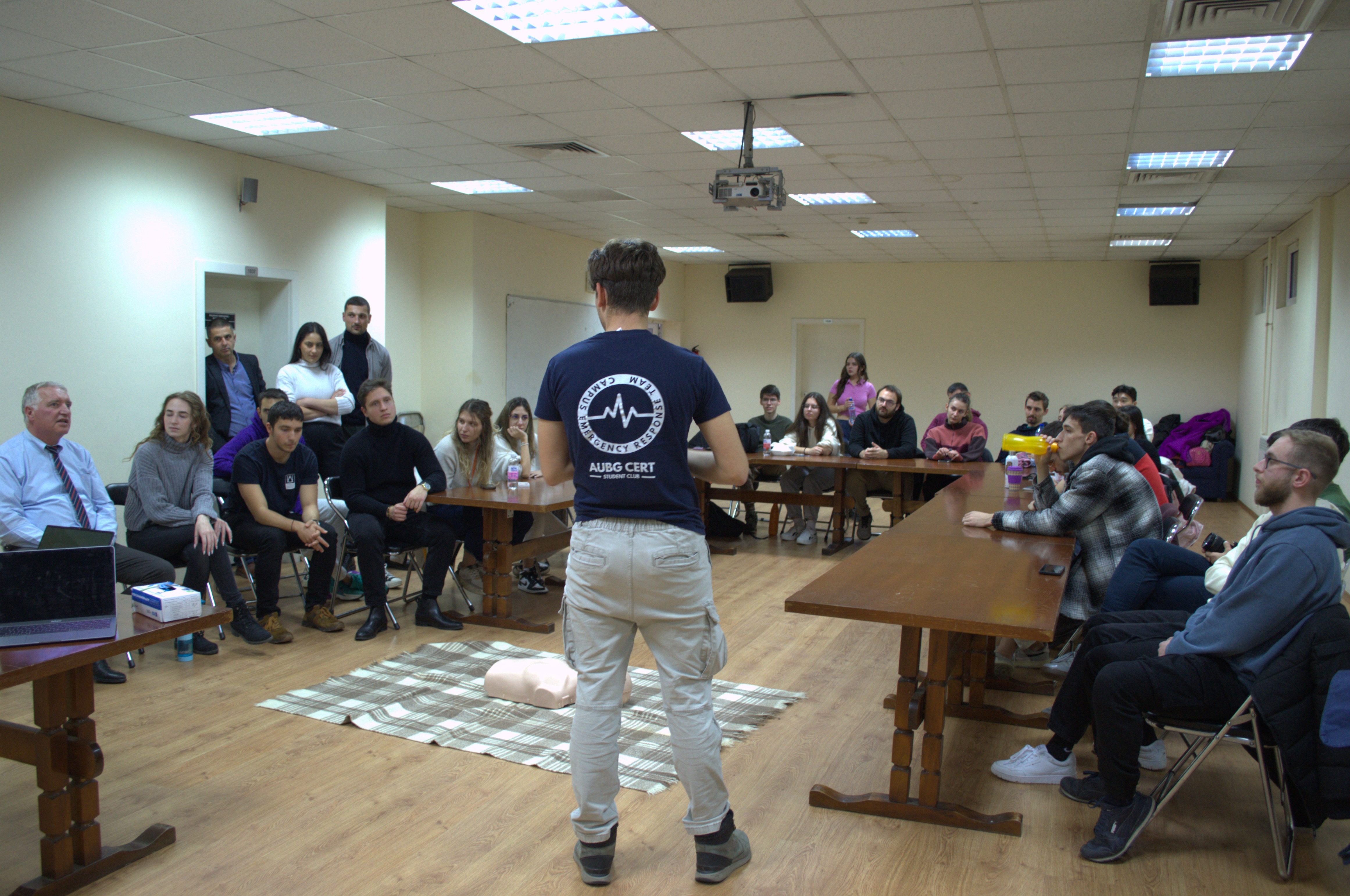 Meeting of AUBG CERT. Photo courtesy of AUBG CERT