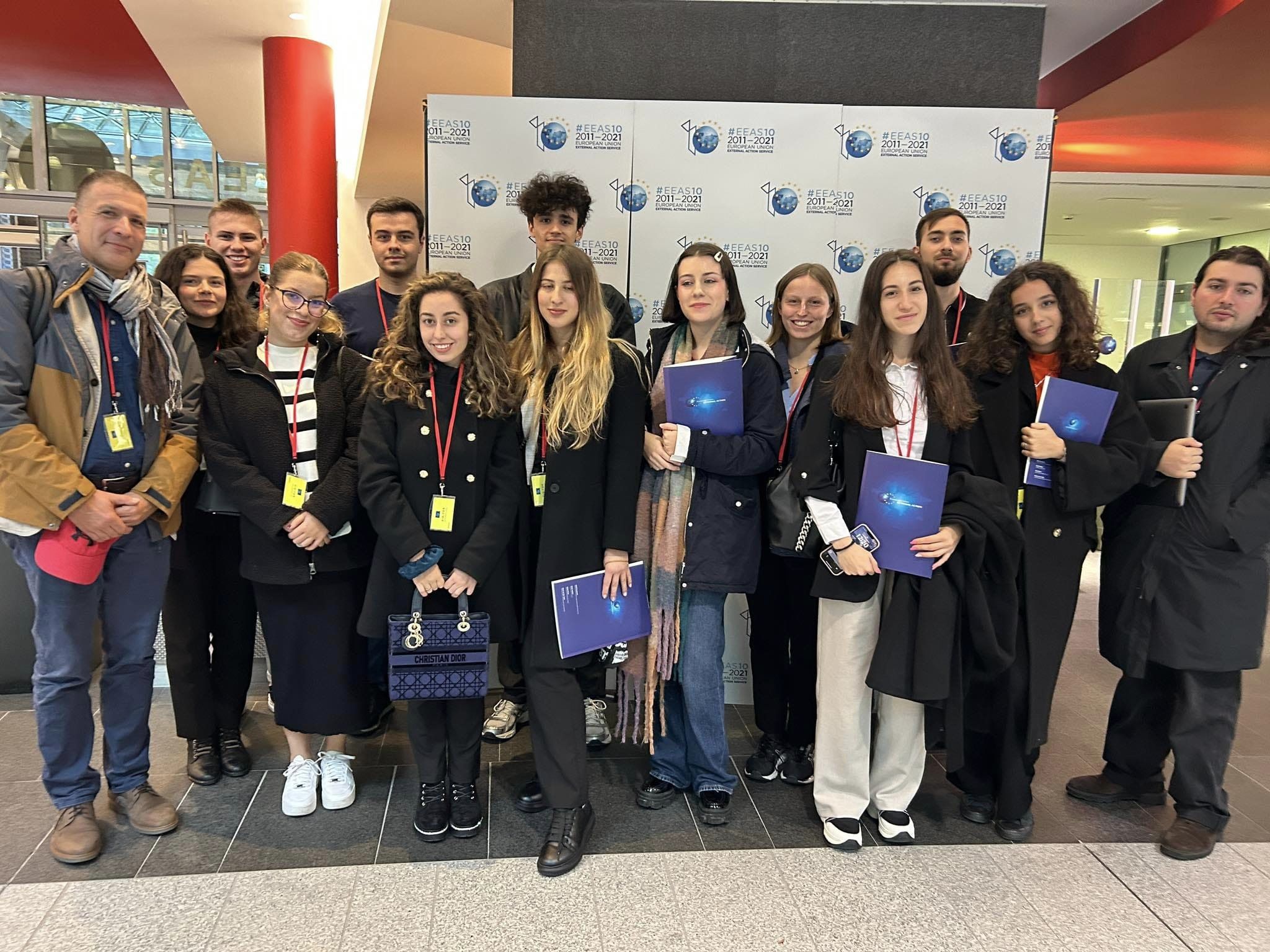 AUBG students at the European External Action Service. Photo credit: Jean Crombois.