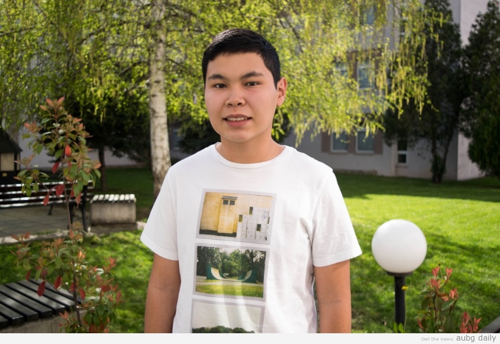 Oraz Kereibayev; Steliyana Yordanova for AUBG Daily