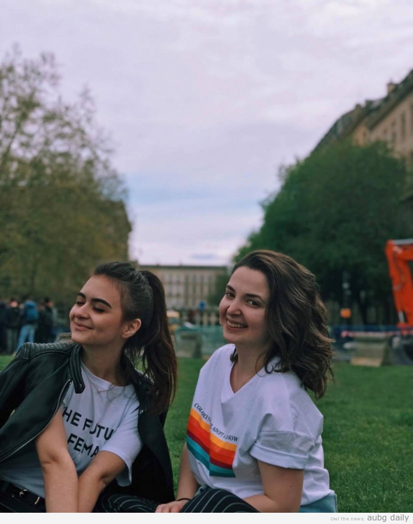 Nicoleta Paladi (on the left) and Lika Tsiradze (on the right) in Bordeaux | From the personal archive of Lika Tsiradze.
