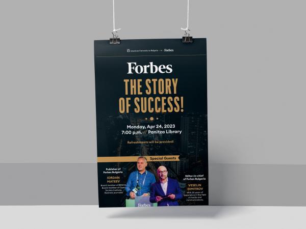 Forbes Bulgaria at AUBG: Talks on the Story of Success